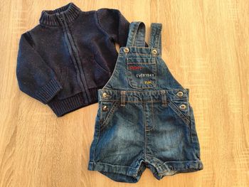 Salopette short et gilet