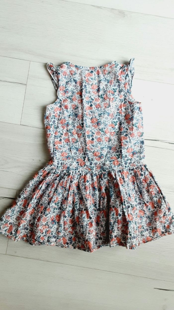 Vêtement fille robe motifs fleurs Sergent Major 4 ans - photo numéro 3