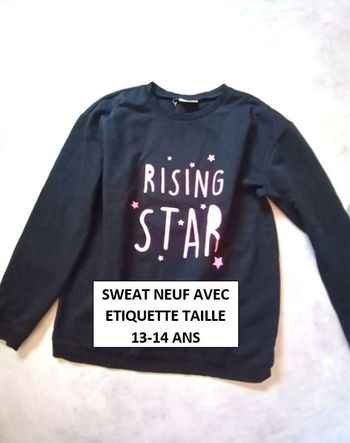 sweat fille Tex 14 ans neuf avec étiquette