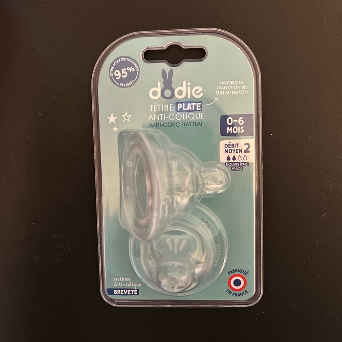 Tetine Dodie plate débit 2