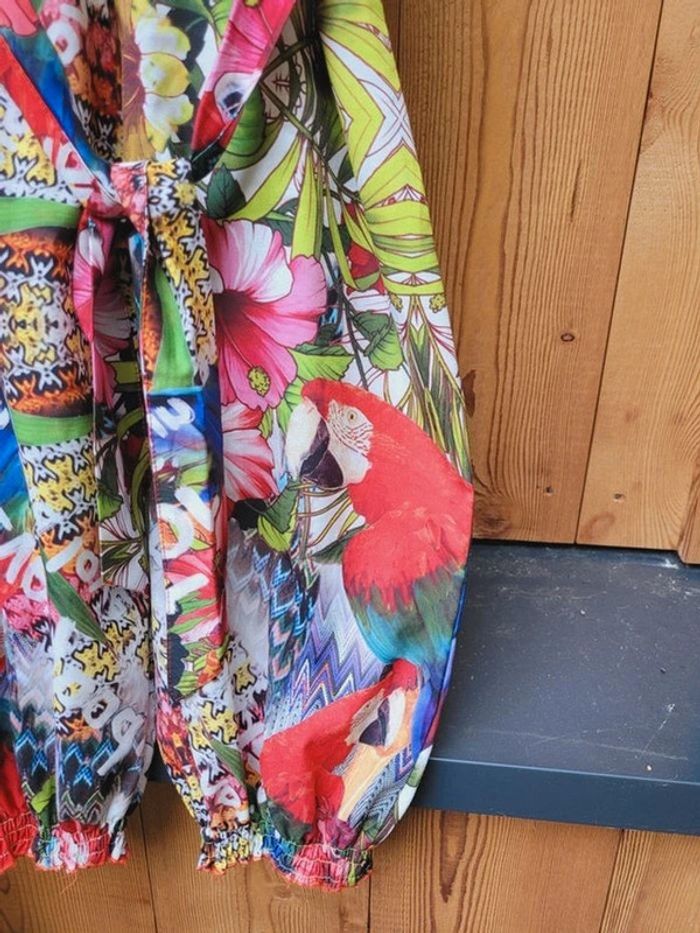 Magnifique combinaison d'été, légère style satin, Désigual,7/8 ans - photo numéro 5