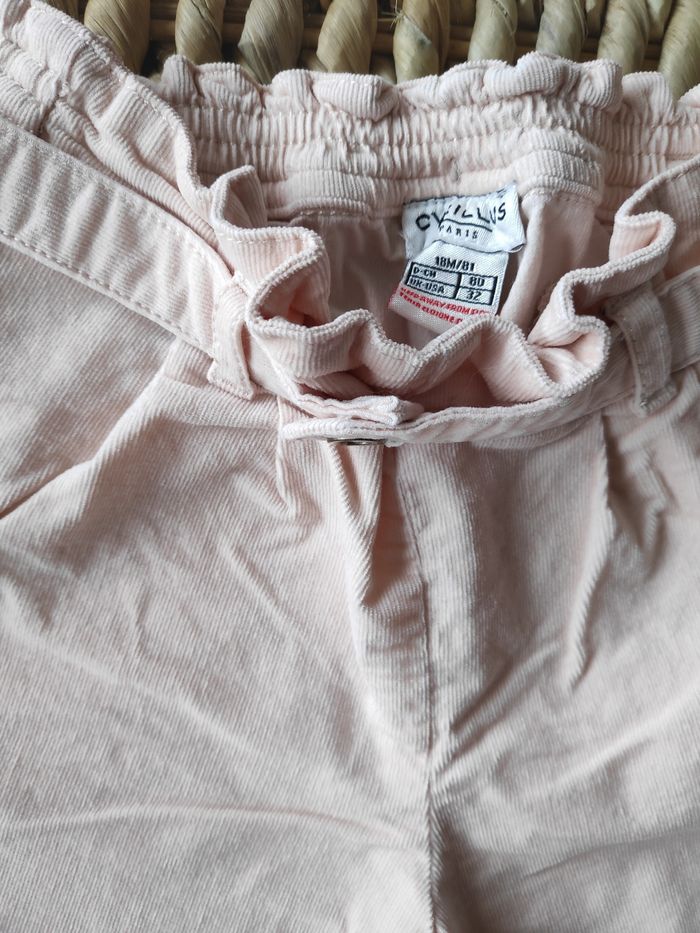Pantalon velours rose Cyrillus 18 M - photo numéro 3