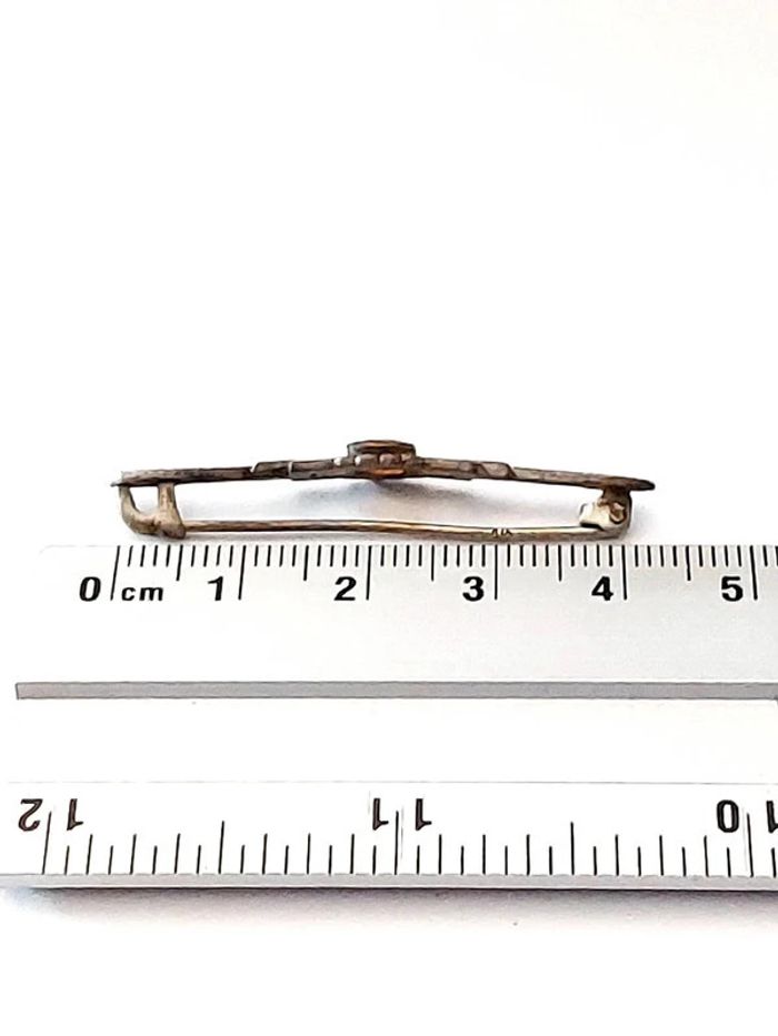 Magnifique broche barrette victorienne signée - photo numéro 3