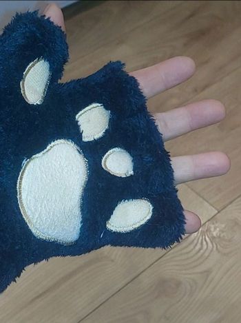 Gants mitaines pattes de chat chien ours