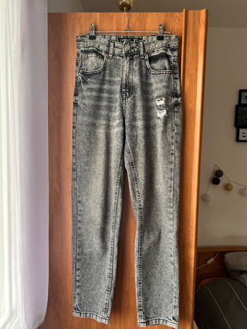 Jean droit noir coupe Mom fit FB Sister taille XS-34