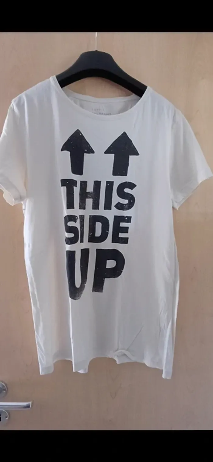 T-shirt esprit homme taille large.