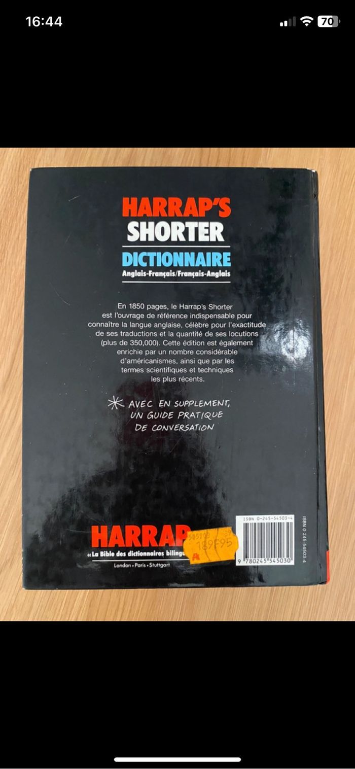 HARRAP’ S Français Anglais - photo numéro 2
