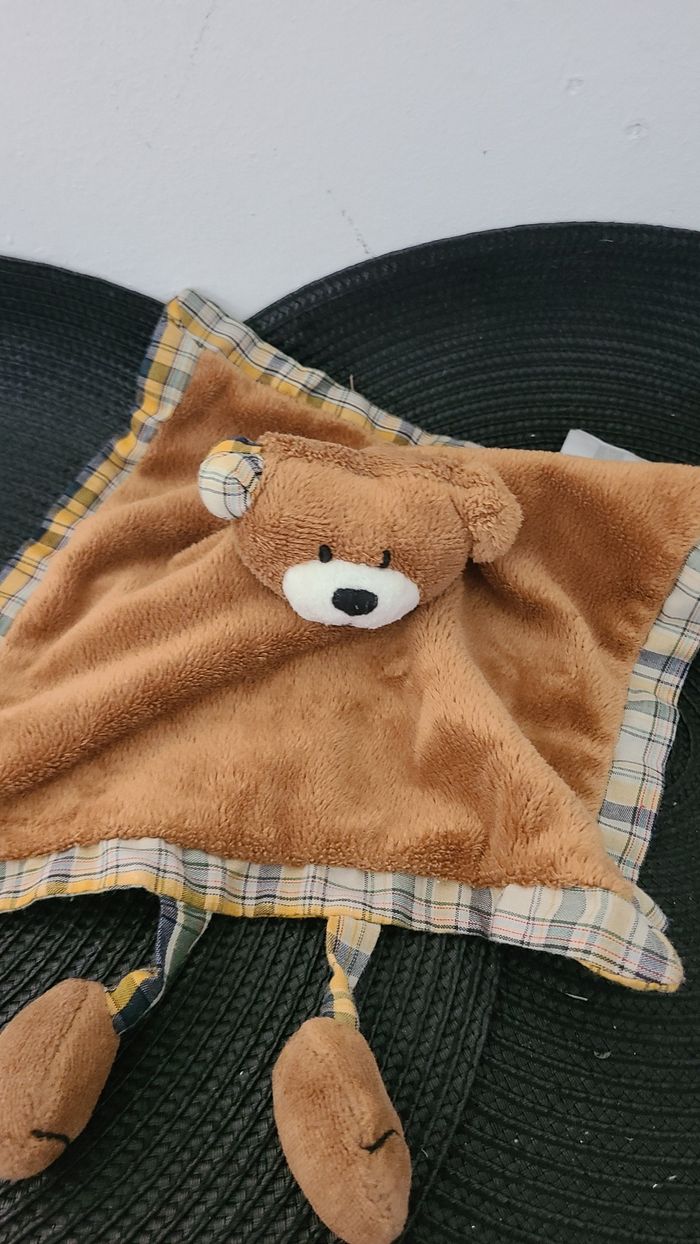 Doudou Plat Ours marron AUBERTCONCEPT Doudou et Compagnie - photo numéro 2