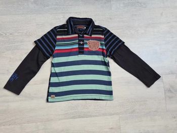 Polo rayé Catimini manches longues 6 ans