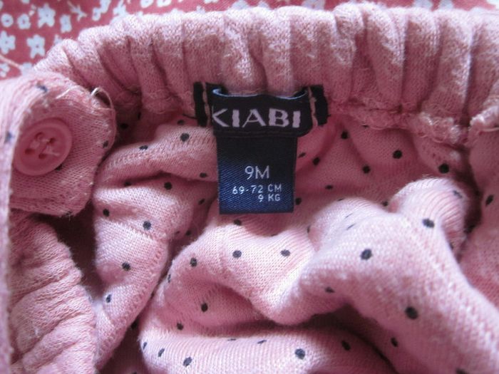 Robe molleton à bretelles rose 9 mois - photo numéro 3