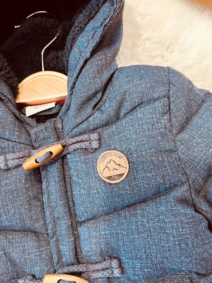 Taille 3 mois manteau doudoune garçon TAO bleu marine 💙 - photo numéro 4