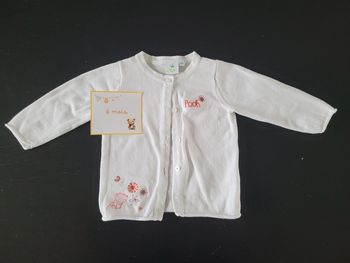 Gilet blanc Winnie 6 mois