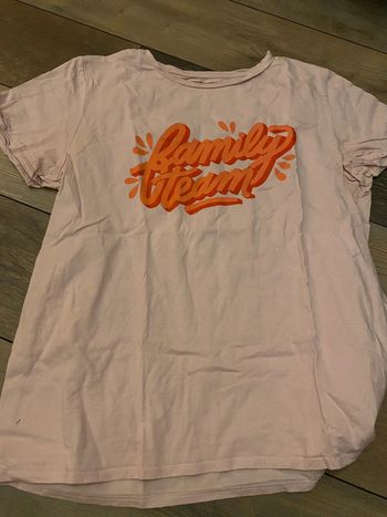 T-shirt rose Family team vertbaudet L femme