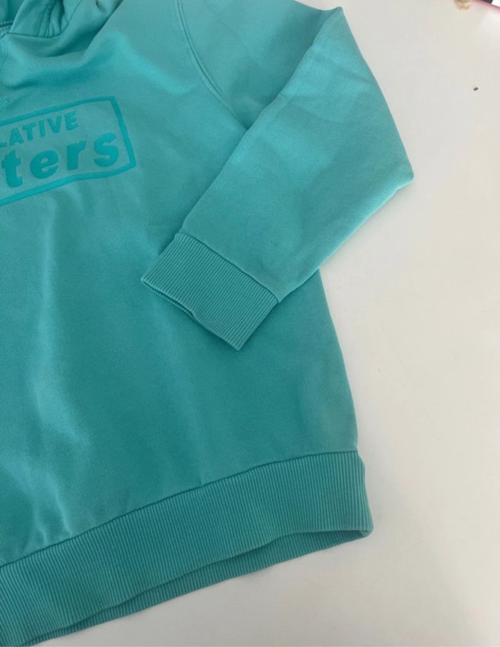Sweat à capuche turquoise Tape à l’œil - photo numéro 5