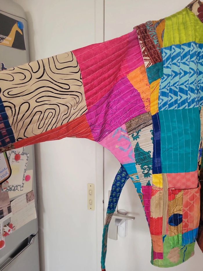 Veste style kimono patchwork. Neuve - photo numéro 8