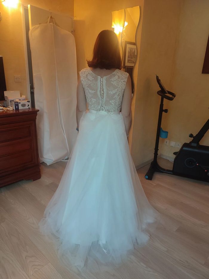 Robe de marié princesse Lilly Pure Taille M/L - photo numéro 3