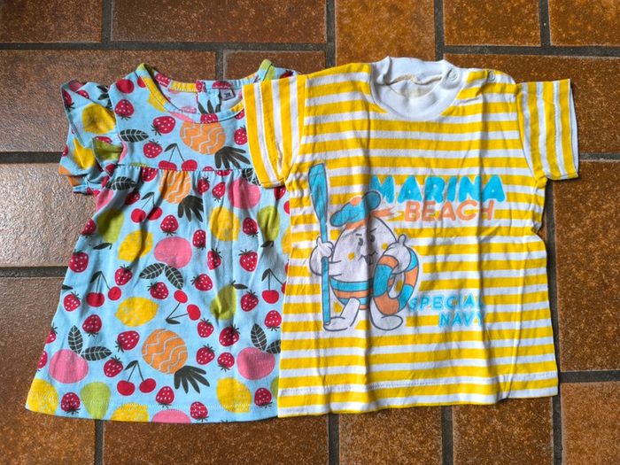 2 t-shirts été 3m