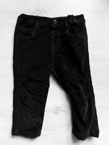 Pantalon velours noir garçon Baby club 18 mois