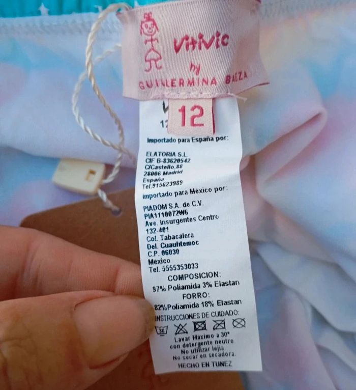 Bermuda fille 12 ans Vitivic – Neuf avec étiquette, multicolore - photo numéro 3