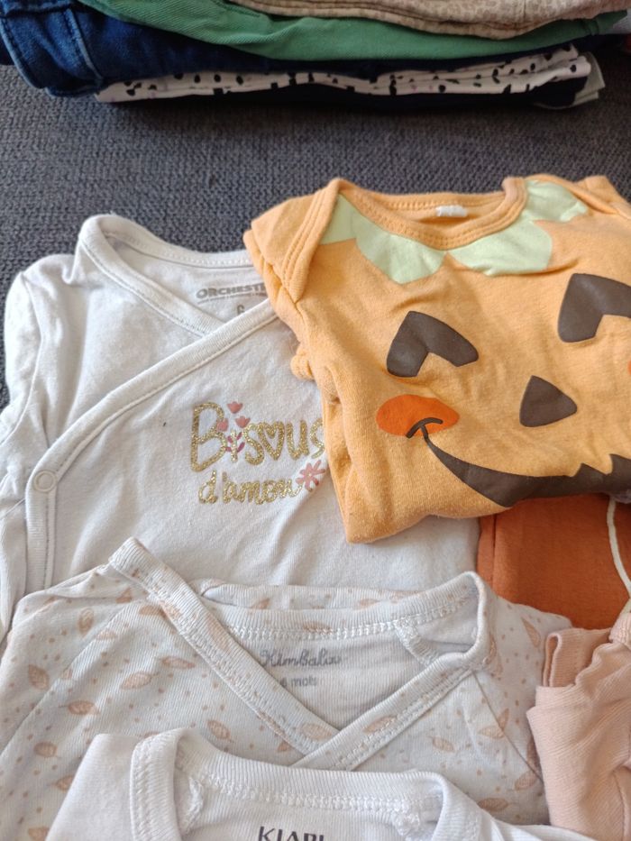 Lot de 10 bodys fille 6 mois - photo numéro 5