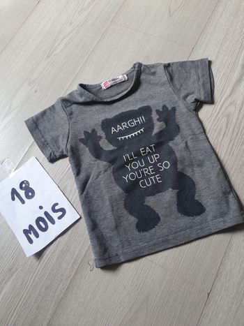 Maillot t-shirt 18mois garçon