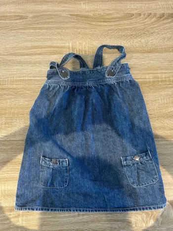 Robe salopette en jean