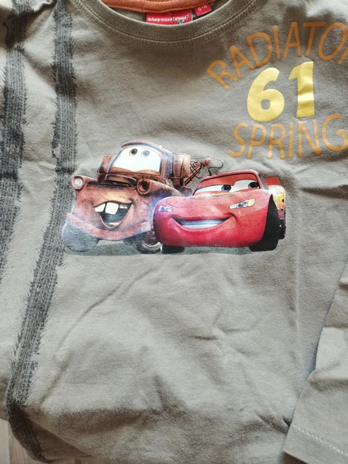 T-shirt Cars manches longues brun - photo numéro 4