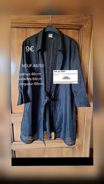 Chemise longue NEUVE pour femme taille 48/50