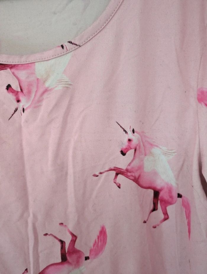 Pull léger pyjama licorne rose - photo numéro 2