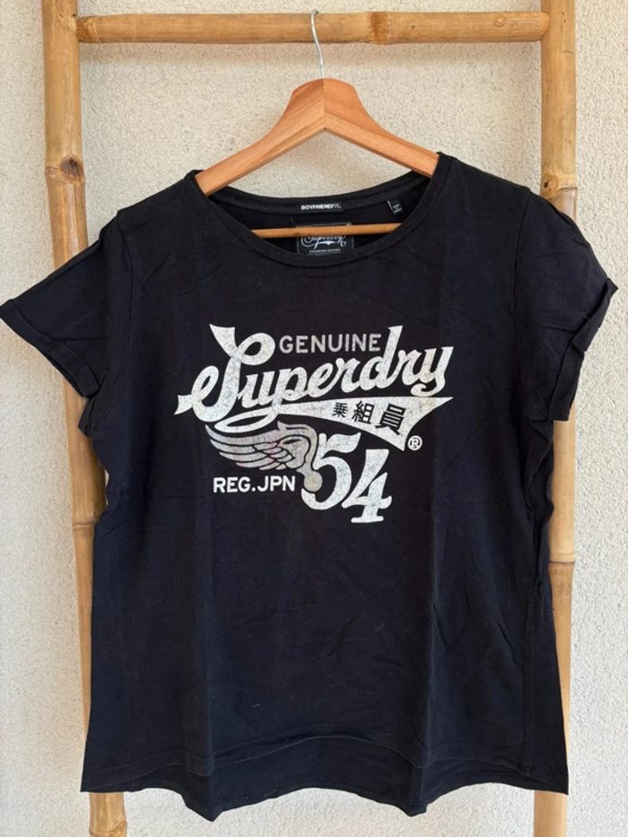 T-shirt noir superdry taille S