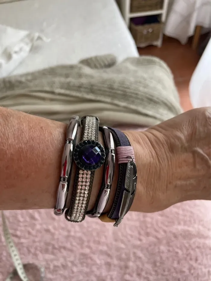 Bracelet Wrap mauve