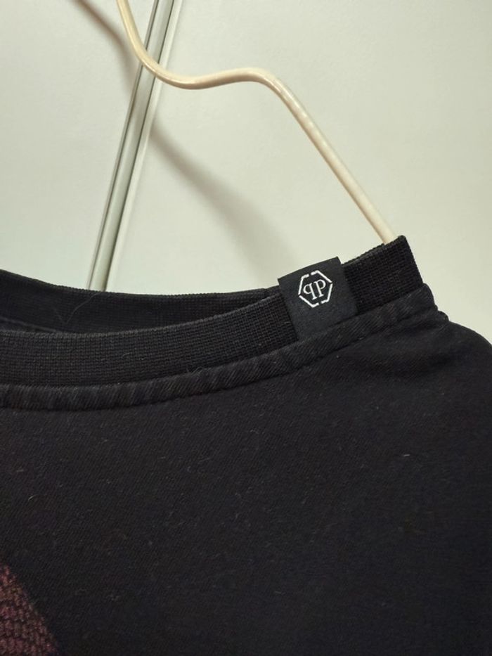 T-shirt Philipp Plein noir tête de mort à paillette taille m - photo numéro 3