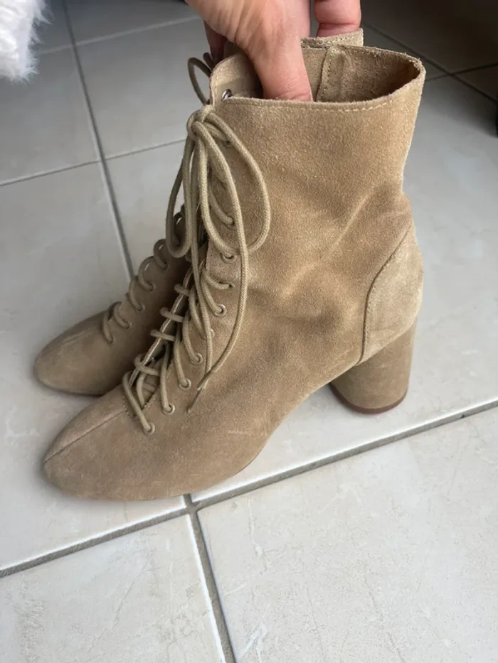 Bottines à lacets Zara 36 - photo numéro 4