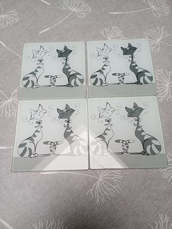 Sous verres chats