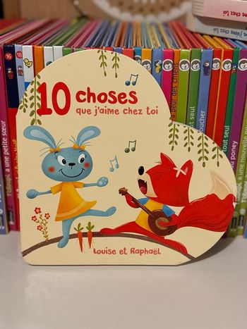 Livre bébé ce que j’aime chez toi  Louise et Raphaël 