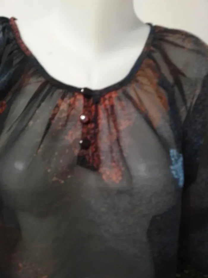 Tunique légèrement transparente Sirup taille S - 100% polyester - photo numéro 2