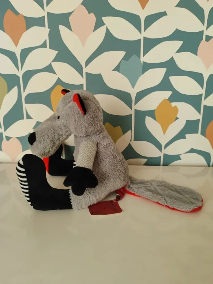 Peluche loup les petites marie - photo numéro 2