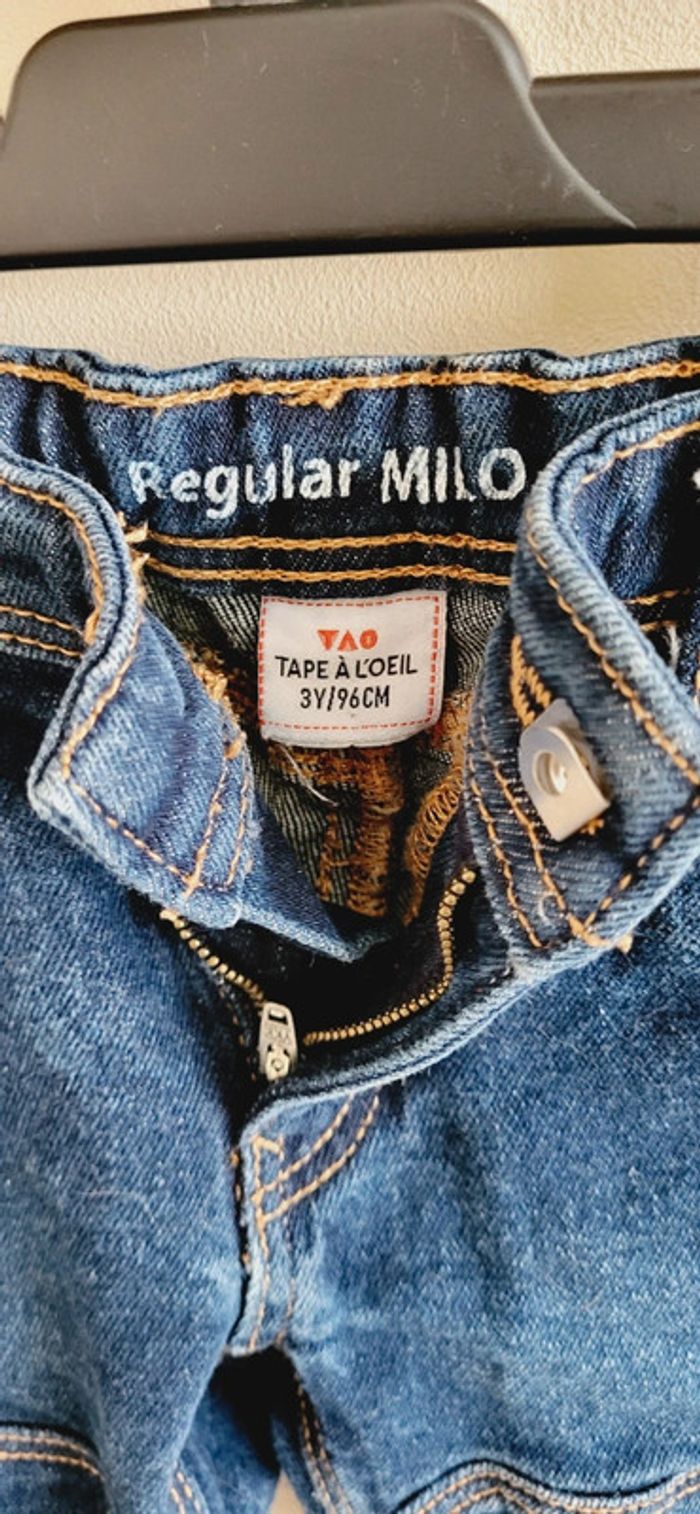 Jean 3 ans bleu TAO régular - photo numéro 3