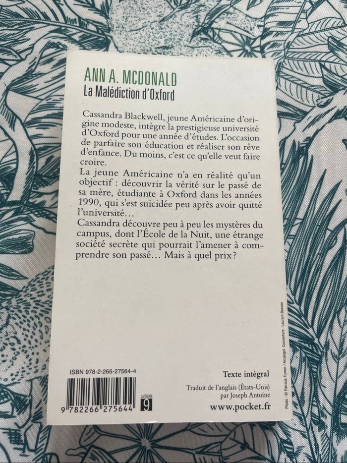 La Malédiction d’Oxford - Ann A Mcdonald - photo numéro 2