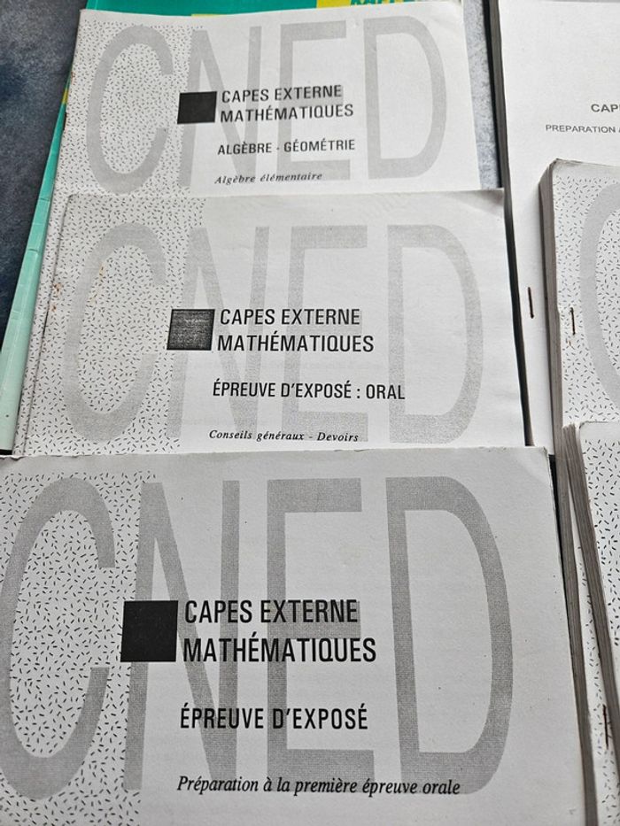 Livrets préparation capes externe maths - photo numéro 2