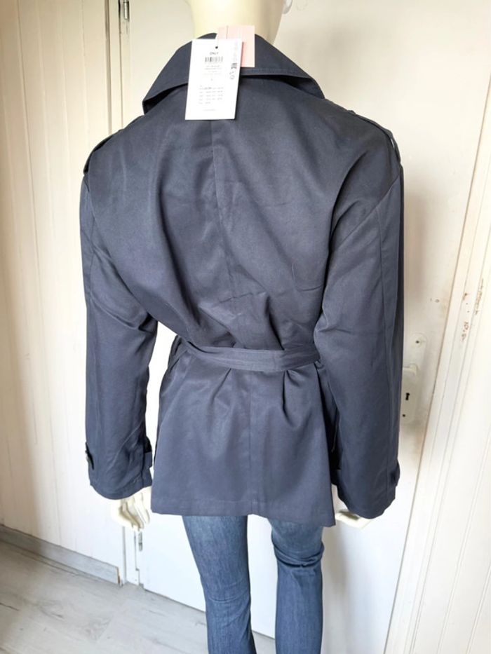 Trench court ONLY – Taille L – bleu marine – Neuf avec étiquette - photo numéro 6