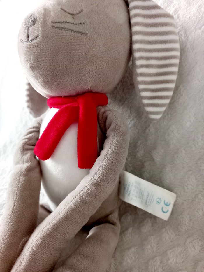 Doudou peluche lapin Obaibi - photo numéro 2