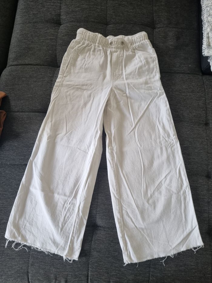 Jean Zara blanc taille 140 cm - photo numéro 3
