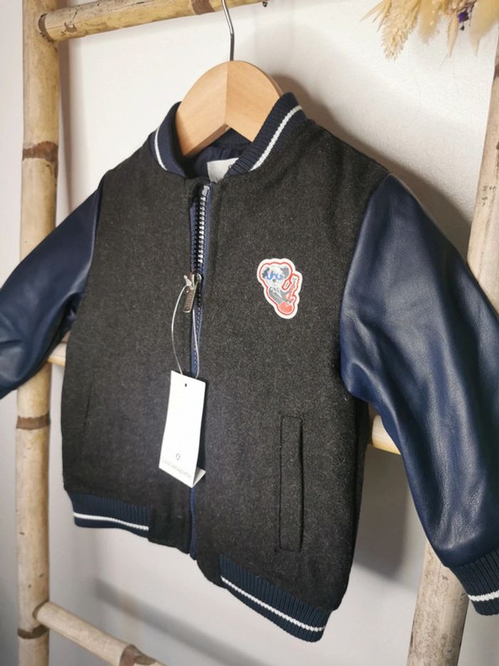 🌺Très Veste Lulu Castagnette 12 mois bombers - photo numéro 2