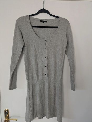 Robe pull angora et laine Maje