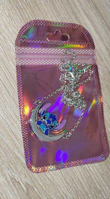 Collier Lune Stitch Acier
