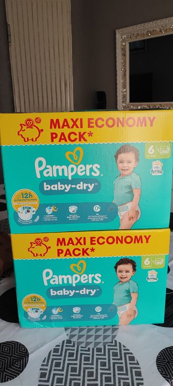 Couches Pampers 6