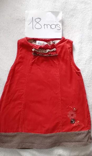 Robe en velours doublée coton