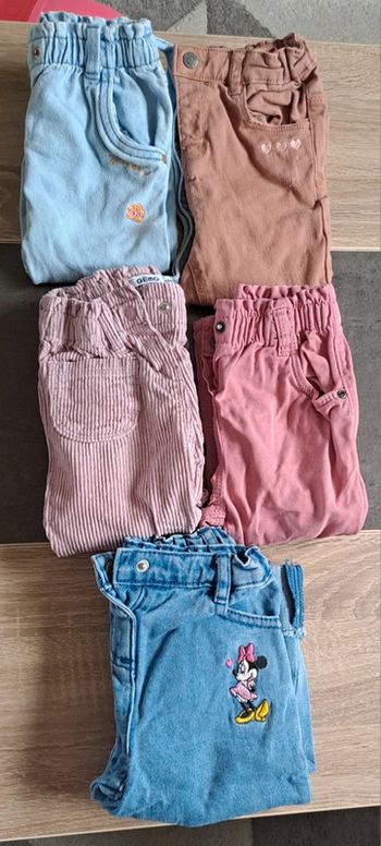 Lot de 5 pantalons fille