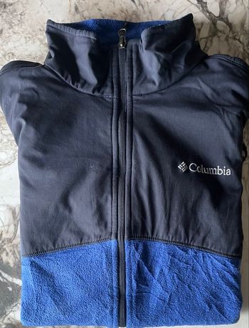 Veste hybride Columbia bleue et noire, 